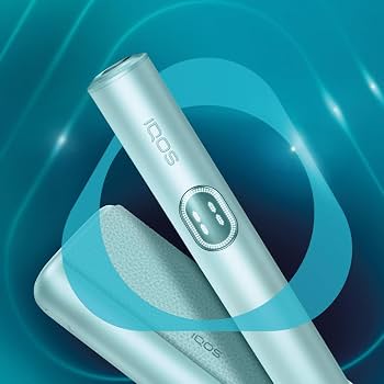 IQOS ILUMA i device with touch screen in turquoise
