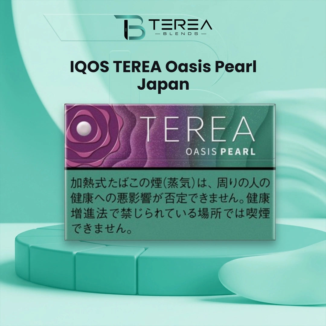 Pack of IQOS TEREA Oasis Pearl Japan tobacco sticks for IQOS ILUMA in tropical fruit and capsule