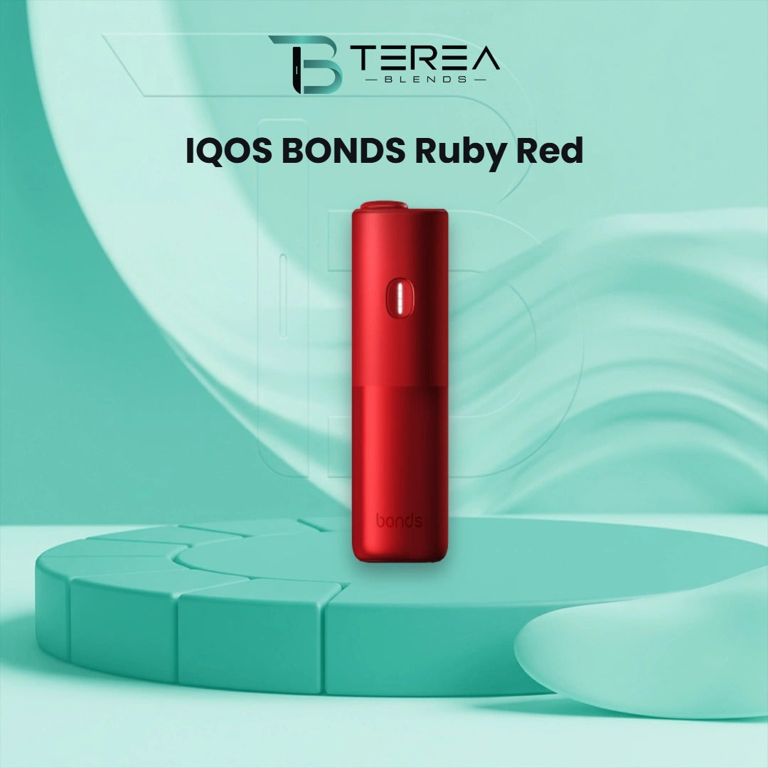 IQOS BONDS Ruby Red heated tobacco device in red finish
