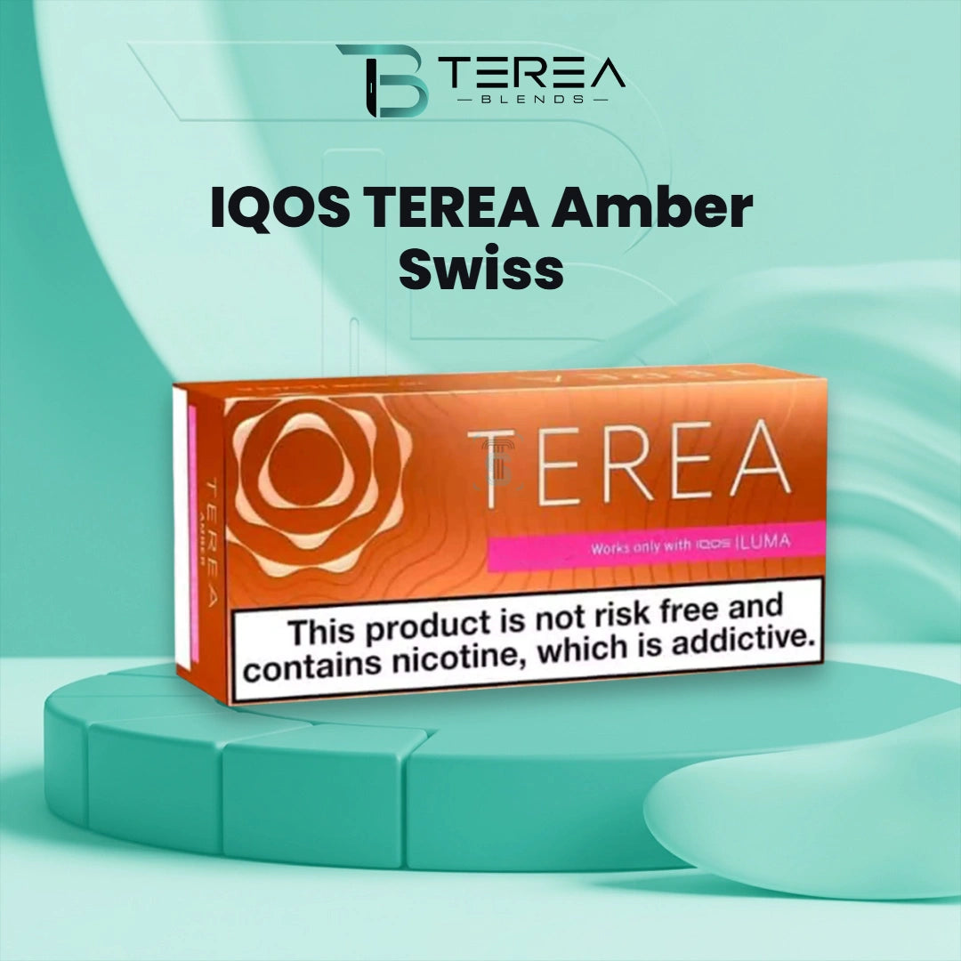 TEREA Amber Swiss stick with roasted tobacco flavor