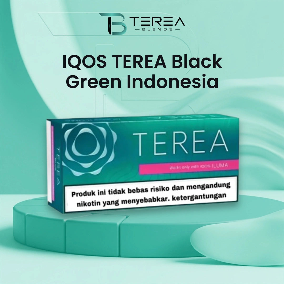 IQOS TEREA Black Green Indonesia Edition Box Featuring Its Recognisable Black and Green Appearance in Dubai