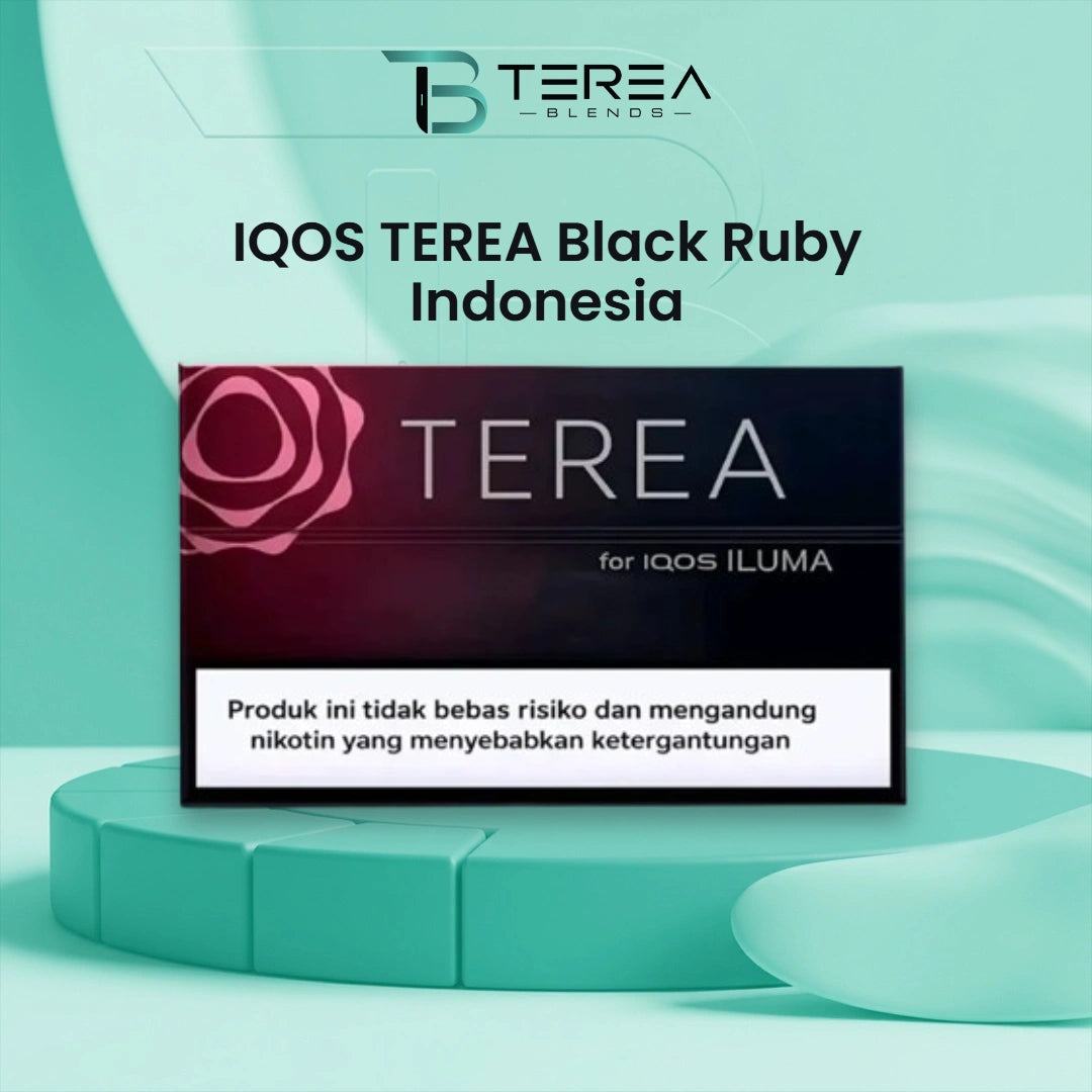 TEREA Black Ruby Indonesia Heated Tobacco Sticks – Original Pack of 20 Designed for IQOS ILUMA and ILUMA i Devices