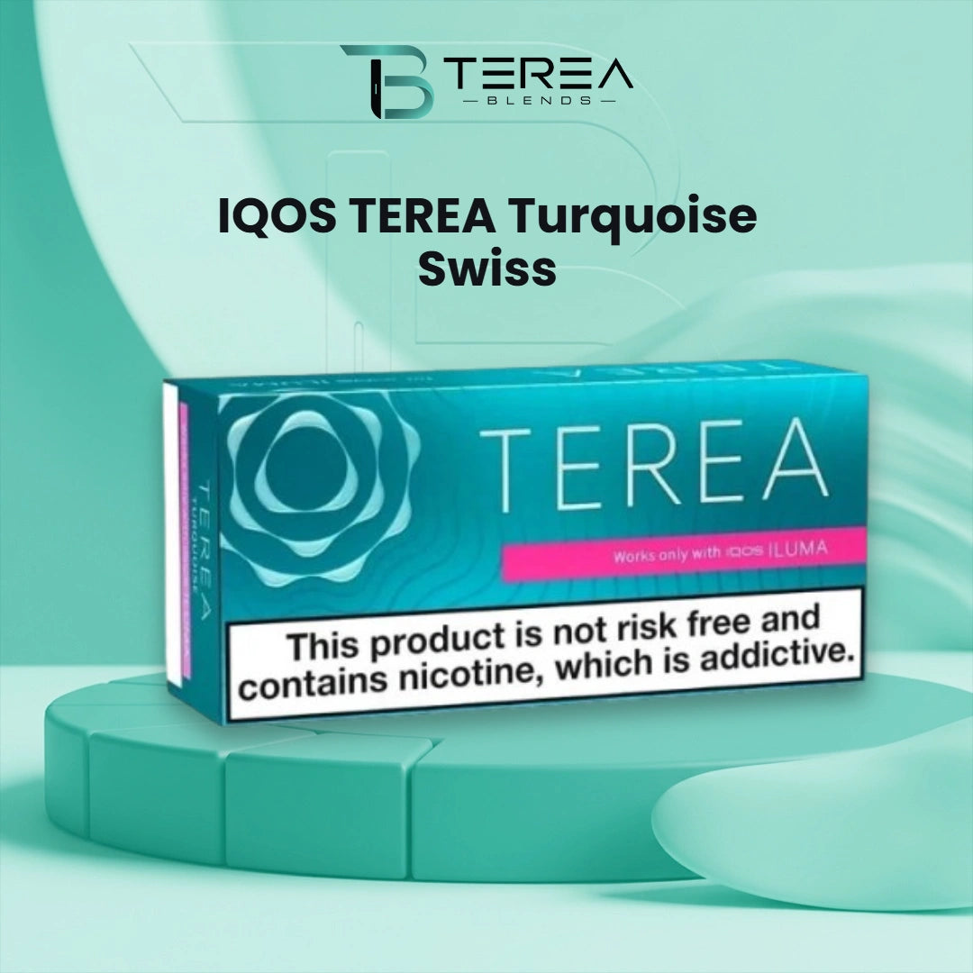 IQOS TEREA Turquoise Swiss tobacco sticks pack for IQOS ILUMA in UAE