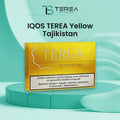 TEREA Yellow Tajikistan heated tobacco sticks compatible with the IQOS ILUMA series in Dubai