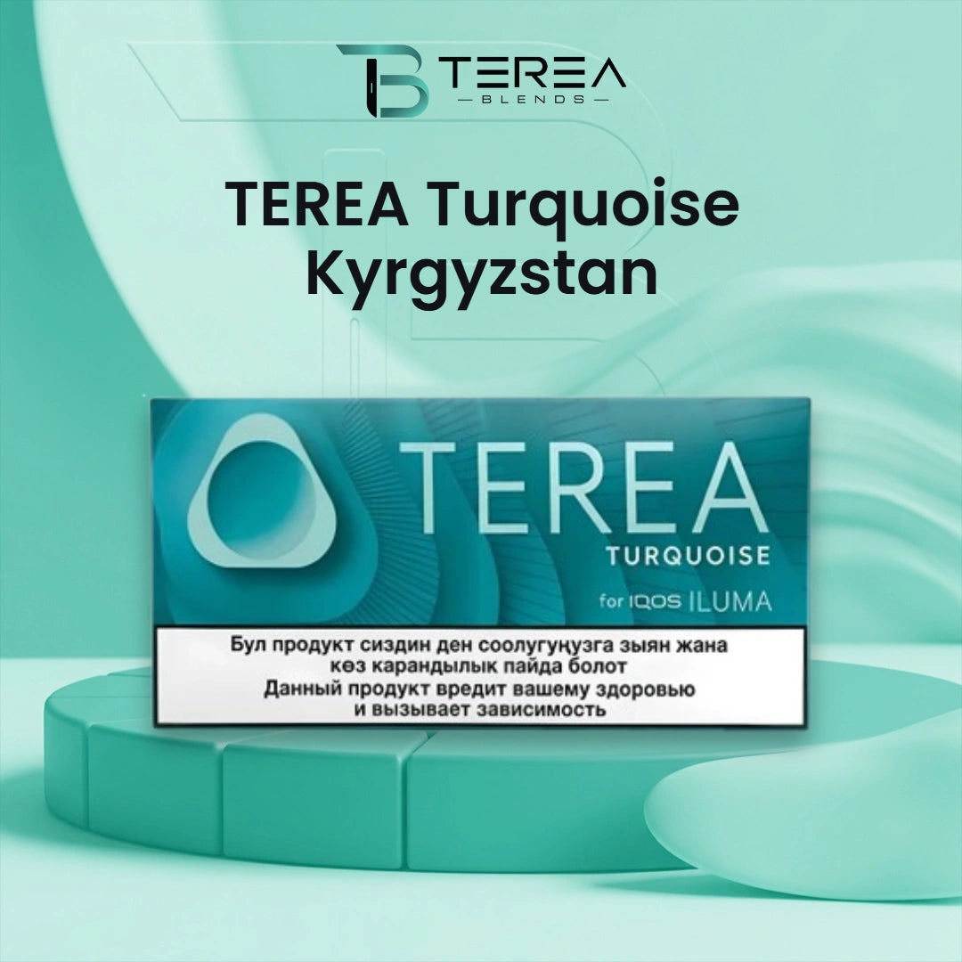 IQOS TEREA Turquoise Kyrgyzstan flavor now available in dubai for IQOS Iluma smokers